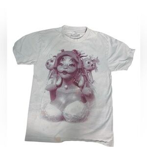 White Graphic Short Sleeve Tee